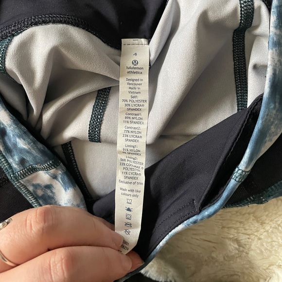 Lululemon Mesh With Me Crop Legging 21 Inch NWT Size 4 - Picture 3 of 4